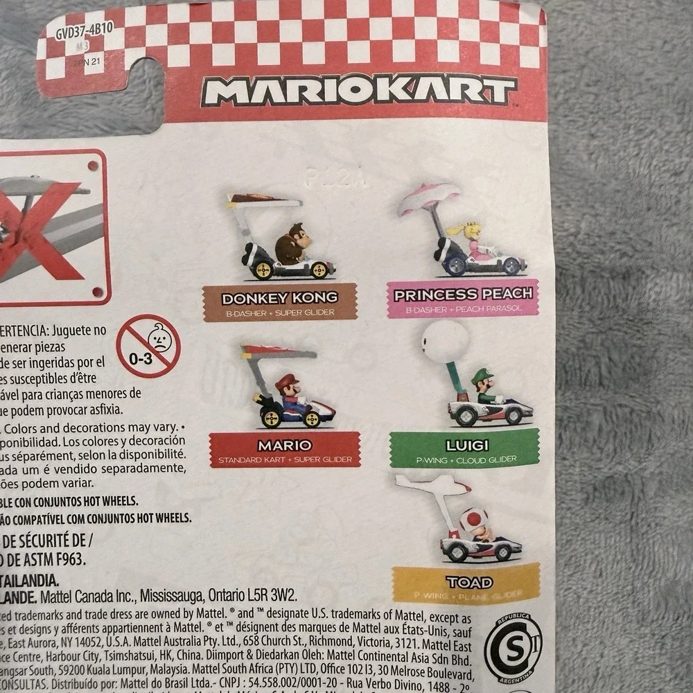Hot Wheels Mario Kart Donkey Kong B-Dasher Super Glider Diecast Car 1:64 GVD30